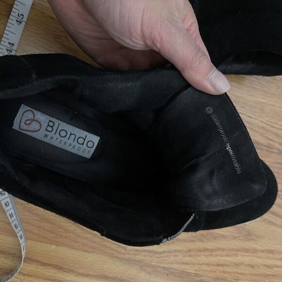 Blondo Glenda wedge black suede waterproof sneaker boots size US 8M - Picture 11 of 11